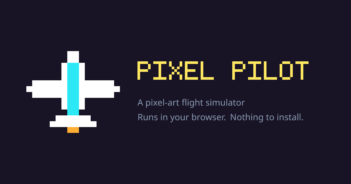 I turned the entire Earth into pixel art at 1:1 scale – take off from 9,500+ real airports, in you